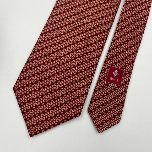 Ermenegildo Zegna Patek Philippe 100% Silk Textured Tie Necktie PRISTINE 2005 - Picture 2 of 6